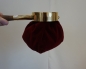 Preview: Klingelbeutel mit 1 Griff, weinrot
