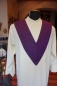 Preview: Lektorenkragen violett, Breite: 12 cm