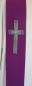 Preview: Priesterstola violett mit Kreuz