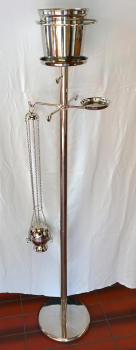 Weihrauchfasständer, Messing, Höhe: 125 cm