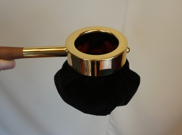Klingelbeutel mit 1 Griff, schwarz