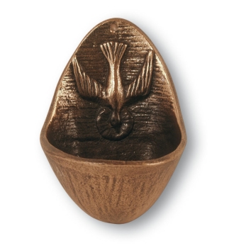 Weihwasserbecken, Bronze, Höhe: 10 cm