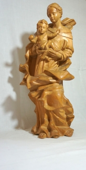 Passauer Madonnen Figur, Holz geschnitzt