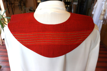Preview: Lektorenkragen rot, Breite: ca 12 cm
