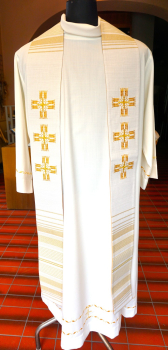 Priesterstola mit Kreuzen aus Ähren