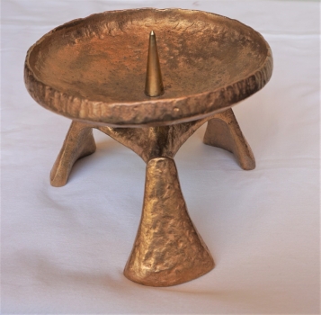 Bronzeleuchter, Höhe: 9 cm