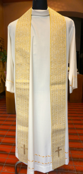 feierliche Außenstola, bestickt