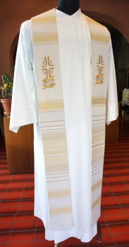 Priesterstola, weiß