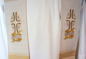Preview: Priesterstola, weiß