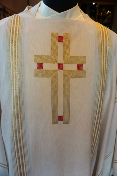 Messkleid weiss, Symbol Wundmale