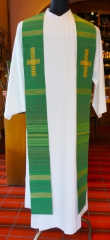 Priesterstola mit gesticktem Kreuz