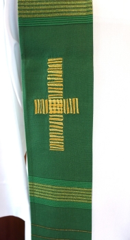 Preview: Priesterstola mit gesticktem Kreuz