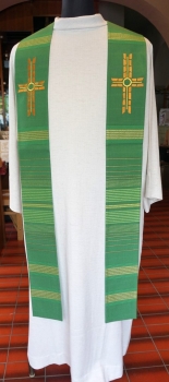 Stola, hellbronze wirkende Kreuze