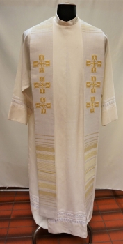 Priesterstola mit Kreuzen aus Ähren