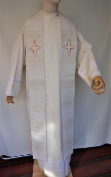 Priesterstola, feine Kreuze