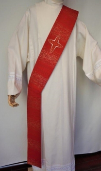 Diakonstola, eingewobene Kreuze