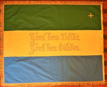 Preview: Fahne einer Studentenverbindung, Reparatur