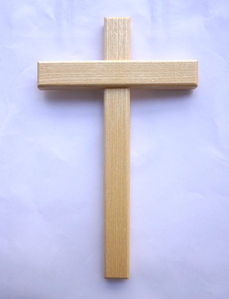 Wandkreuz, Holz, Höhe 20 cm