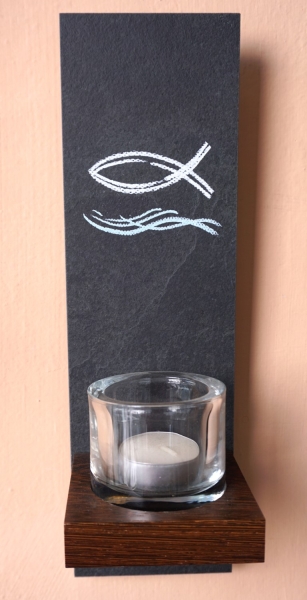 Wandlicht mit Motiv Fisch