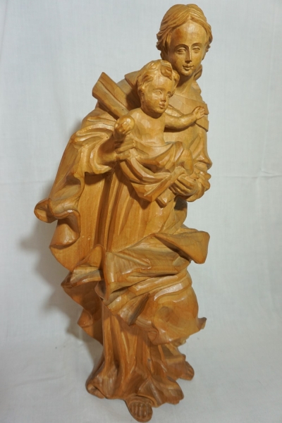 Passauer Madonnen Figur, Holz geschnitzt