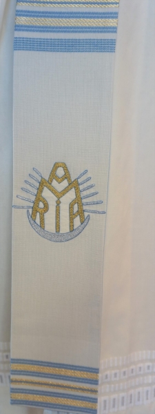 Mariendiakonstola mit 2 Marienzeichen