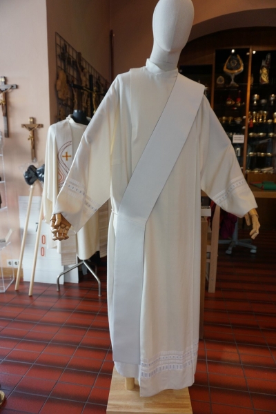 Diakon Wendestola, violett/weiss