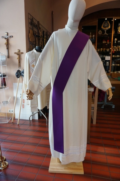 Diakon Wendestola, violett/weiss
