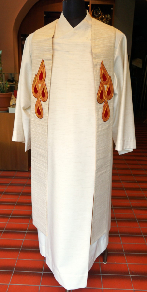 Außenstola weiß, Heiliger Geist, Pfingsten