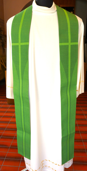 schlichte grüne Priesterstola