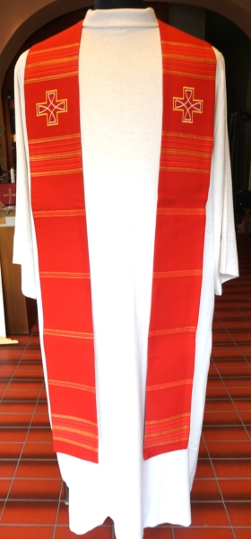 Priesterstola mit Symbol Wundmahle