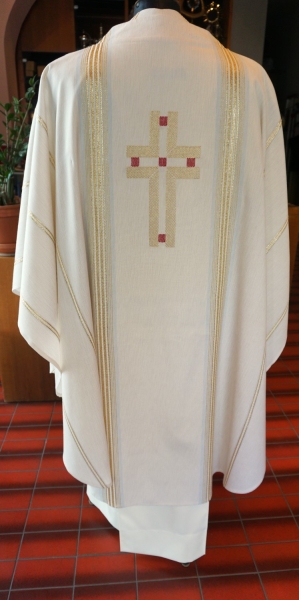 Messkleid weiss, Symbol Wundmale