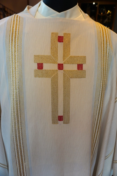 Messkleid weiss, Symbol Wundmale