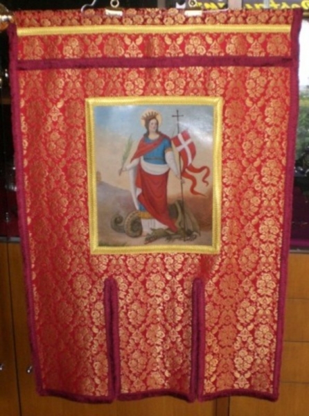 Kirchenfahne Reparatur