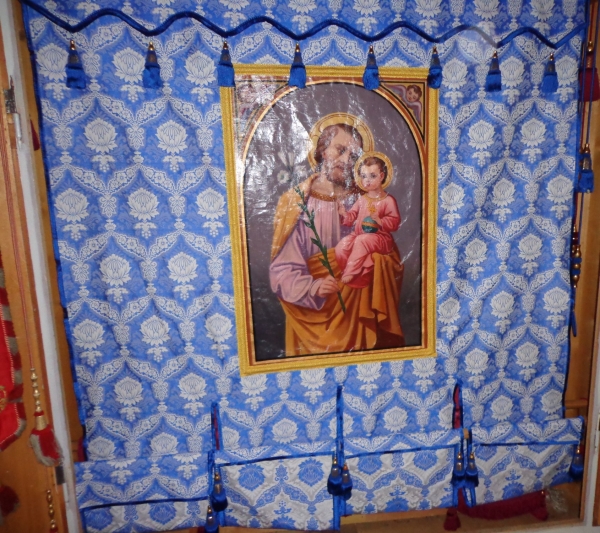 Kirchenfahne Reparatur