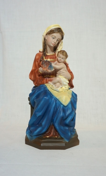 Madonna mit dem Kind und Trauben, Figurhöhe: 22,5 cm