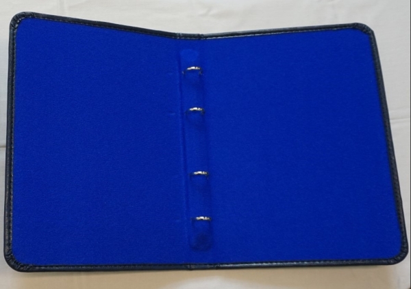 Verkündigungsmappe, Ringbuch, blau