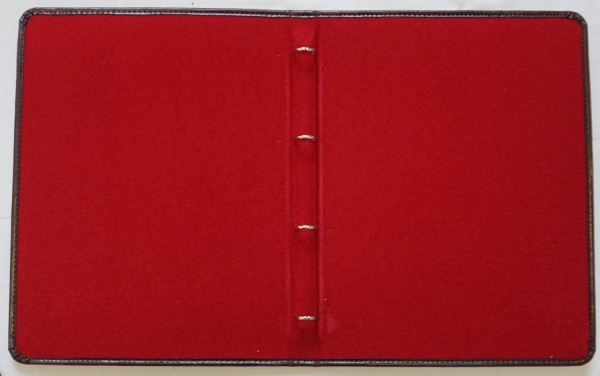 Verkündigungsmappe, Ringbuch, bordeaux