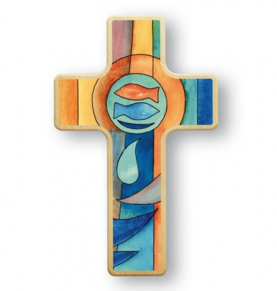 Wandkreuz, Holz, Höhe: 11 cm