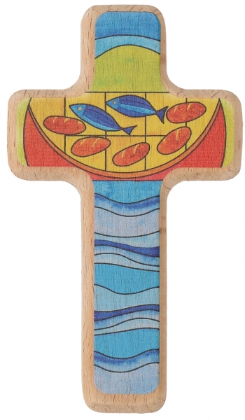 Wandkreuz, Holz, Höhe: 11 cm