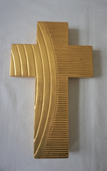 Wandkreuz, Holz, 21,1 x 13,2 cm