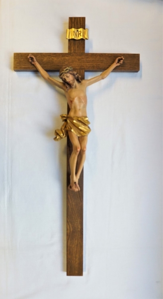 Wandkreuz, Holz, Höhe: 56 cm