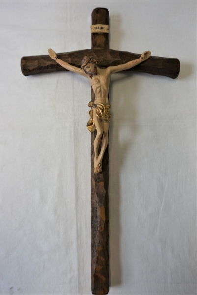 Wandkreuz, Holz, Höhe: 40 cm