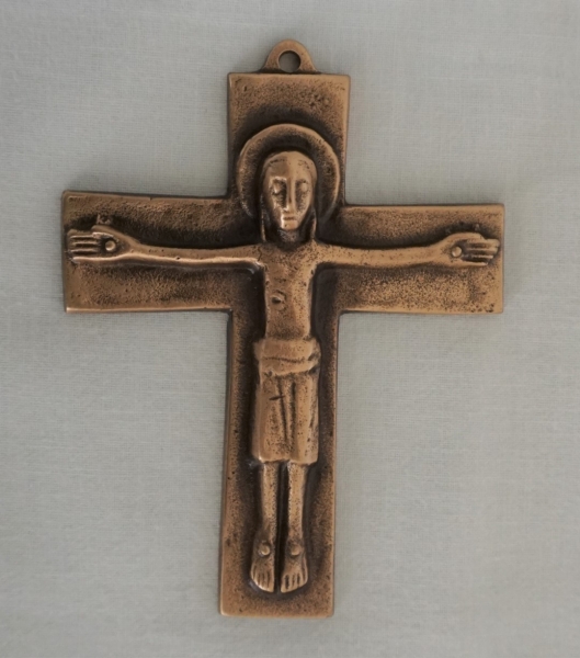 Wandkreuz, Bronze, Höhe: 9,5 cm