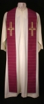 Priesterstola, gestickte Kreuze